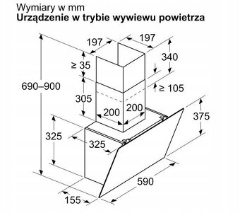 Digestor Bosch DWK65DK20 - novy - 2