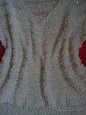 Bezovy pulover s flitrikmi univelkost - 2