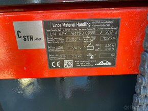 Elektrický ručne vedený vysokozdvižný vozík Linde L14AP - 2