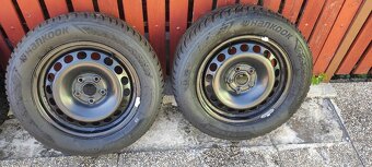 Plechové disky 5x112 R16 plus zimné pneumatiky - 2