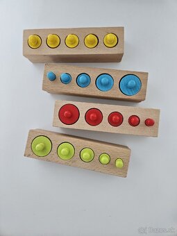 Small foot drevené montessori valčeky - 2