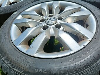Predám sadu zimných diskov 16" Volkswagen s pneumatikami - 2