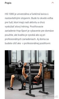 Lavička na cvičenie - 2