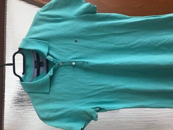 TOMMY HILFIGER originál azurove damske polotricko S/M - 2