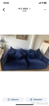 Predám modrý gauč z IKEA - 2
