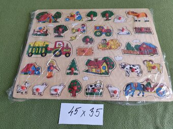 Hračky puzzle skladačky -2 ks - 2
