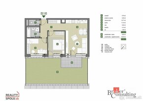 Nový nízkoenergetický 3-izbový byt zo záhradkou Grinava - 2