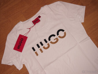Hugo Boss dámske biele tričko - 2