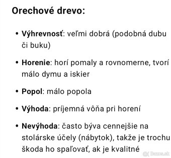 Palivové drevo orech - 2