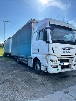 MAN TGX 24.480 valník, tandem poškodený motor - 2