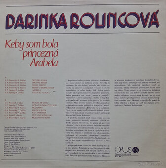 Retro gramofónová LP platňa Darinka Rolincová - 2