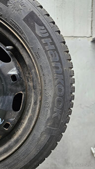 Predám plechove disky 5x100 R14 + zimne gumy hankook 165/70 - 2