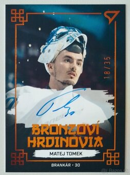 Hokejové kartičky HS 2022 BRONZOVÍ HRDINOVIA BLACK AUTO /35 - 2