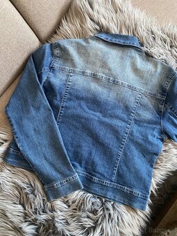 Dámska rifľovka rifľová džínsová bunda kabát denim - 2