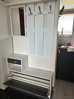 Priedsieňová stena biela/grafit - 2