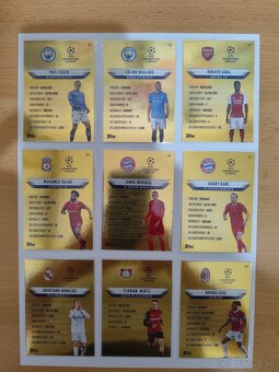 Kartičky Gold edge topps match attax 2024/25 set 1-9 - 2