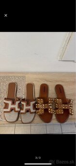 Damske slapky  na styl hermes, dior velkost 40-41 - 2