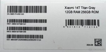 XIAOMI 14T 12/256GB titan gray - 2
