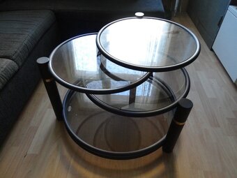 Konferenčný stôl - sklenený, kruhy - 2