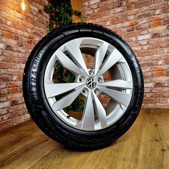 Alu R18 5x112 orig. VW ID.3 + zimné 215/55R18 TOP STAV - 2