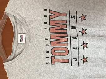 TOMMY HILFIGER originál sive damske tricko M - 2