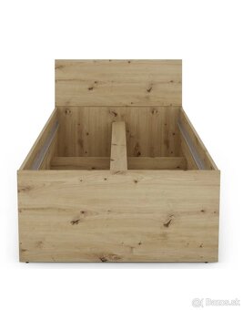 Jednolozkova postel 90x200 s uloznym priestorom - 2