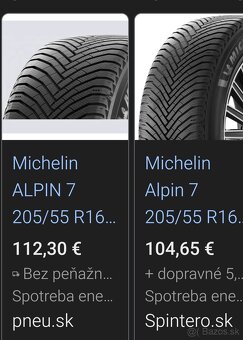 Nové zimné Michelin 205/55R16, 91H - 2