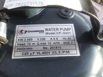 Ponorné výkonné kalové čerpadlo s mohutnou kovovou lopatkou - 2