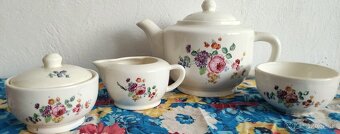 Keramika Teplice, šálka, kanvica, mliečnik, cukornička - 2