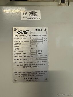 Prodám 3osé centrum Haas VF 2 - 2