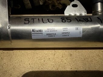 Predám EGR chladič STILO 1,9 85kw - 2