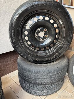 Plechové disky 5x112 R17 + pneu - 2