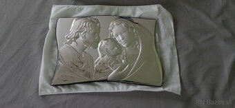 Luxusný taliansky strieborný obraz - 2