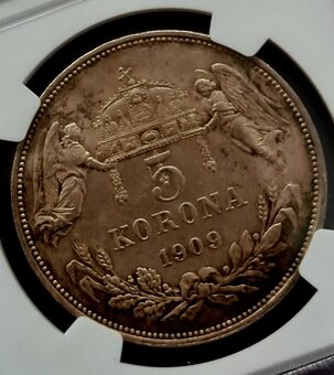 5 koruna 1909KB  / MS63 - 2