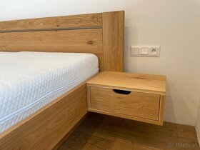 Dubová masívna posteľ s úložným priestorom - 2