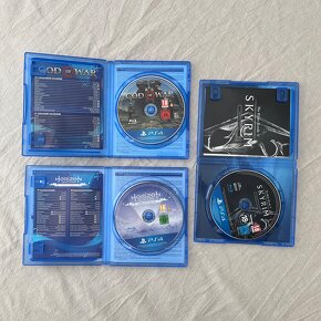 PS4 hry – Skyrim, Horizon Zero Down, God of War - 2