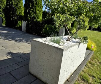 Betónové kvetináče 40x100x65 - 2