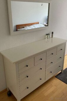 IKEA Hemnes komoda 8 zásuvkova biely lesk - 2