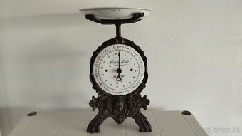 Velmi staré 15kg velké jednomiskové váhy cca 100let staré - 2