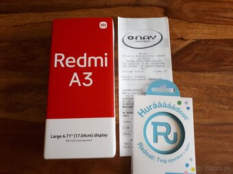 Predám NOVÝ Xiaomi Redmi A3 Dual Sim - 2