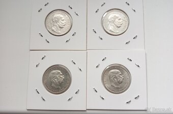 Predám strieborné mince 1 koruny FJI, Rakúske - 2