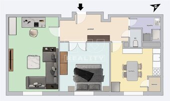 Svetlý 2-izbák po rekonštrukcii s pivnicou, Bratislava -... - 2