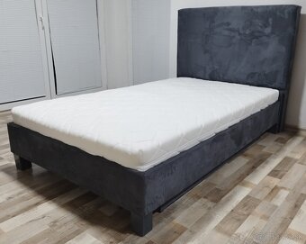 antracitova postel 120x200x45 cm - 2