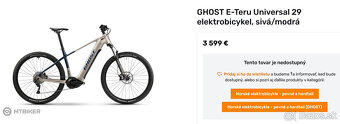 GHOST E-Teru 29 elektrokolo Bosch Smart system 750Wh - 2