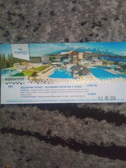 Predam celodenny vstup do aquacity Poprad - 2