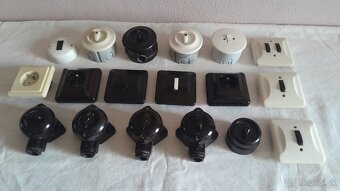 Bakelitove.retro.vypinace,objimky.na.stenu - 2