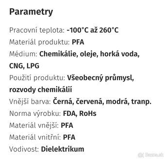 PFA teflon hadica - 2