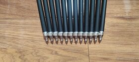 12Ks karbónové šípy do kuše (20" / 53cm) čiernočervené - 2