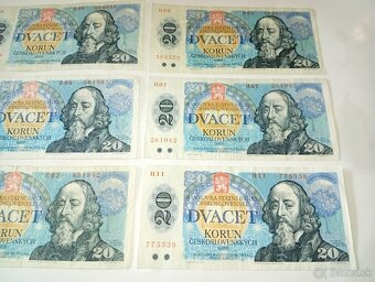 BANKOVKY 20 KČS 1988, OBĚ VYDANÉ SÉRIE - 2