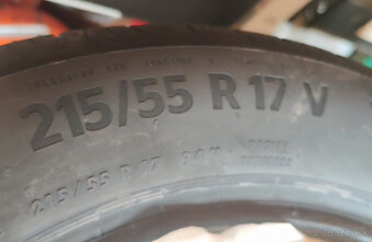 Predám pneumatiky Continental EcoContact 6 215/55R17 V - 2